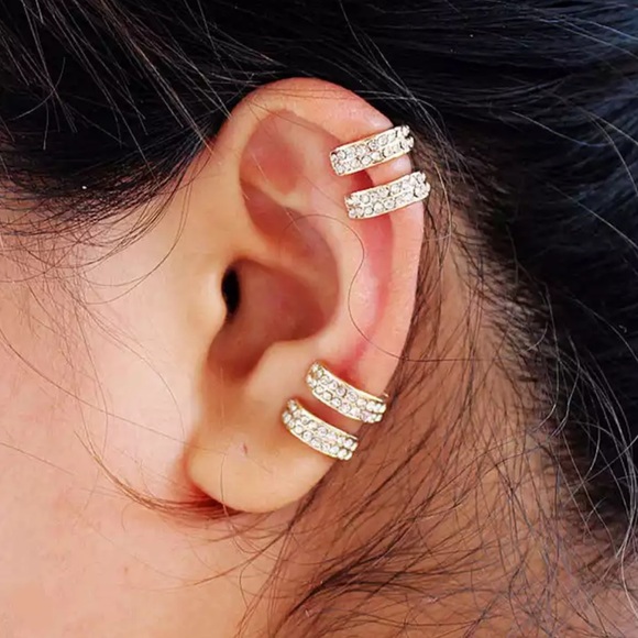 Jewelry - Gold Earring Cuff Set